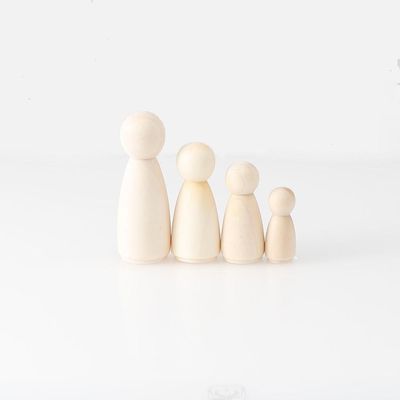 Pintura de madera del arte 100Pcs Peg Dolls Blank ISO9001