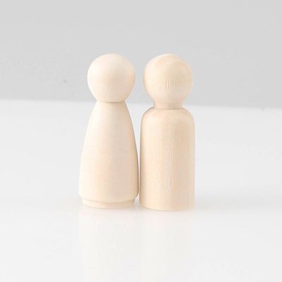 Pintura de madera del arte 100Pcs Peg Dolls Blank ISO9001