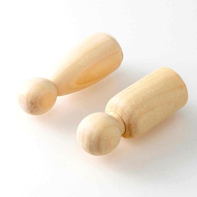 Pintura de madera del arte 100Pcs Peg Dolls Blank ISO9001
