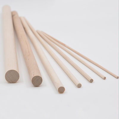 Artes de madera inacabados pulidos de 4m m de largo alrededor de los palillos de madera