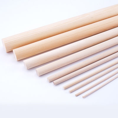 Artes de madera inacabados pulidos de 4m m de largo alrededor de los palillos de madera