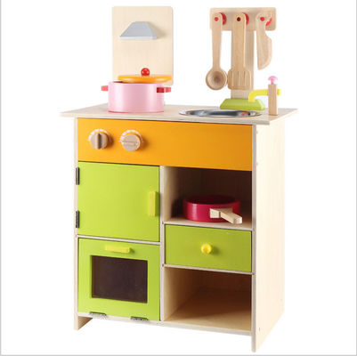la cocina miniatura de madera de los 69cm fijó la cocina de madera de los 48cm Minnie Mouse
