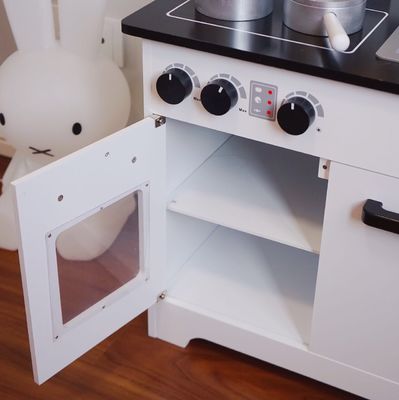 Los niños de Grey Wooden Kitchen Toys For de los niños ennegrecen los 77.8cm