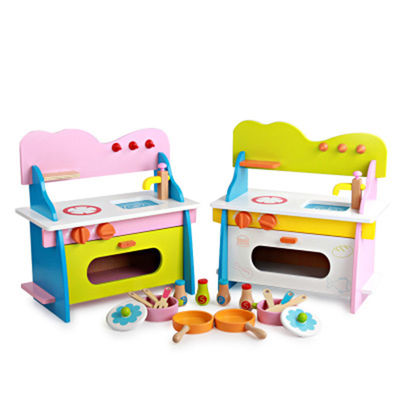 Cocinar la cocina miniatura de madera de los 3cm Cosplay fijó a Mini Wooden Kitchen Toy