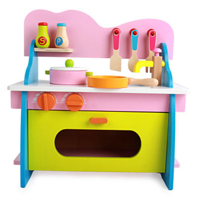 Cocinar la cocina miniatura de madera de los 3cm Cosplay fijó a Mini Wooden Kitchen Toy