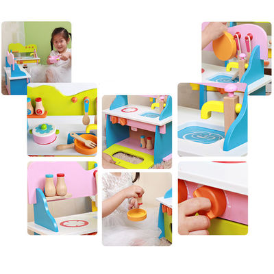 Cocinar la cocina miniatura de madera de los 3cm Cosplay fijó a Mini Wooden Kitchen Toy