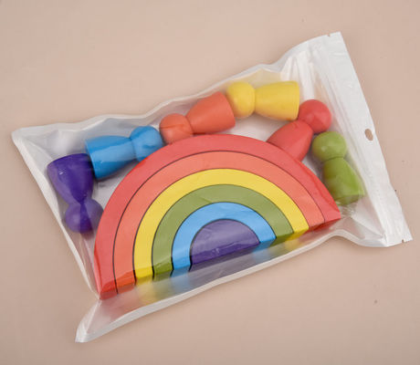 sistema natural grande del bloque de madera del apilador de madera del arco iris del arco del 1.2in