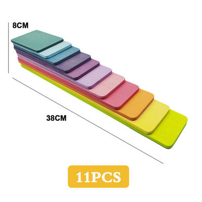 las unidades de creación de madera del arco iris de los juguetes de los bloques del pino de los 30cm se elevan los juguetes