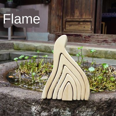 El rompecabezas de madera ondulado del bloque del Ins juega los bloques de madera Coral Grimm del arco iris