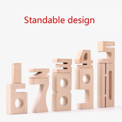 El número de madera de Jenga de la balanza bloquea las unidades de creación de madera enormes de los juguetes el 16cm