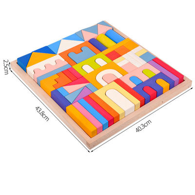 Unidades de creación de madera naturales de Montessori los 2.5cm para los niños