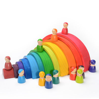 Unidades de creación de madera naturales de Montessori los 2.5cm para los niños