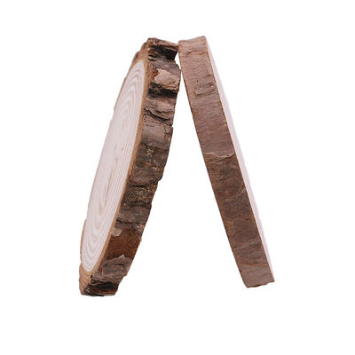 Rebanadas de madera naturales de los artes de madera inacabados del registro el 12cm de la corteza
