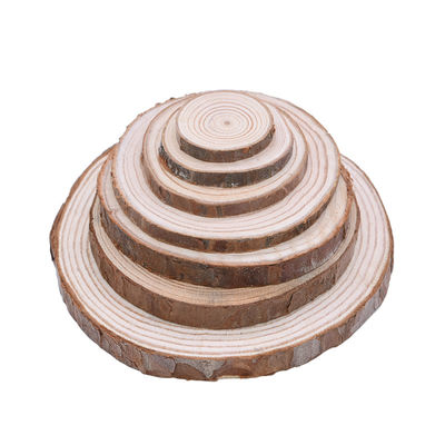 Rebanadas de madera naturales de los artes de madera inacabados del registro el 12cm de la corteza