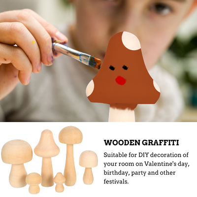 La seta de madera inacabada natural de la clavija los 3cm juega 2,55 en pintada de los niños