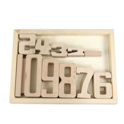 Unidades de creación de madera Toy Number Montessori de los juegos de Jenga