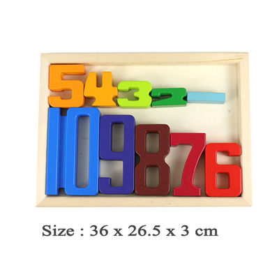 Unidades de creación de madera Toy Number Montessori de los juegos de Jenga