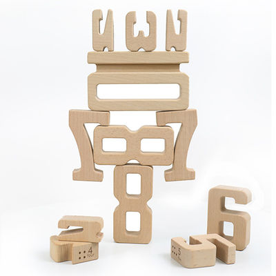 Unidades de creación de madera Toy Number Montessori de los juegos de Jenga
