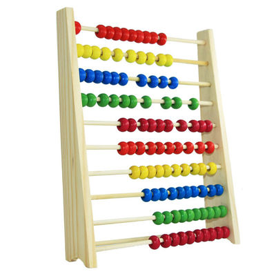 Calcule la matemáticas de madera Toy Counting Beads Toy Abacus de los 26Cm educativo