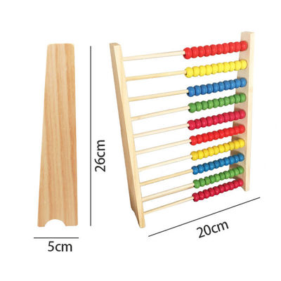 Calcule la matemáticas de madera Toy Counting Beads Toy Abacus de los 26Cm educativo
