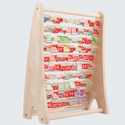 Multiplicación no tóxica Montessori Toy Counting Wooden Blocks aritmético de la tabla