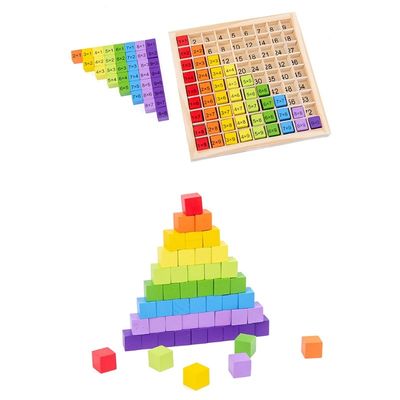 Montessori los 0.59in matemáticas de madera Toy Table Abacus Counting Toy de 99 números