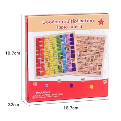 Montessori los 0.59in matemáticas de madera Toy Table Abacus Counting Toy de 99 números