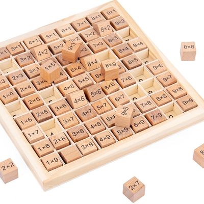 Montessori los 0.59in matemáticas de madera Toy Table Abacus Counting Toy de 99 números