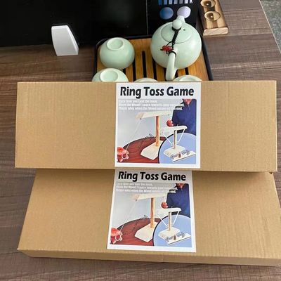Engancha artes de madera de madera de los 28cm Ring Toss Game Throwing Paintable