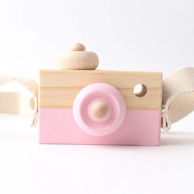 Colgante de madera de la cámara del collar de Montessori de la haya para el bebé