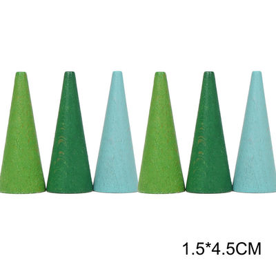 juguetes de madera educativos de Montessori del apilador del arco iris 6pcs