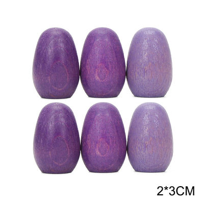 juguetes de madera educativos de Montessori del apilador del arco iris 6pcs