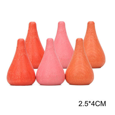 juguetes de madera educativos de Montessori del apilador del arco iris 6pcs