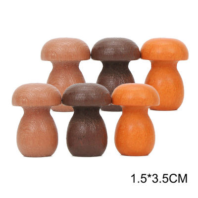juguetes de madera educativos de Montessori del apilador del arco iris 6pcs