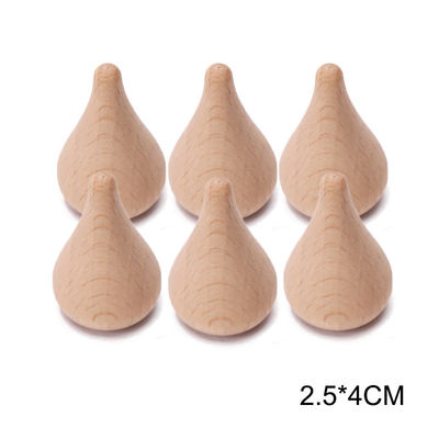 juguetes de madera educativos de Montessori del apilador del arco iris 6pcs