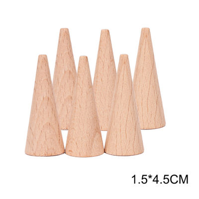 juguetes de madera educativos de Montessori del apilador del arco iris 6pcs