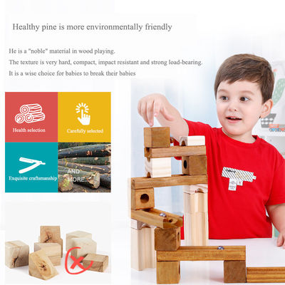 Unidades de creación de mármol de madera educativas ISO9001 de la pista de los niños del OEM