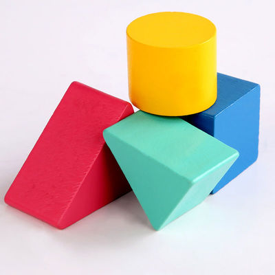 Bloques de equilibrio de aprendizaje tempranos de la luna de madera de Montessori del bebé