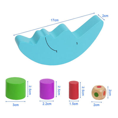 Juego de madera de la balanza de la luna de Montessori para el aprendizaje temprano