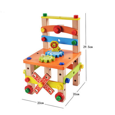 Silla de madera Toy With Water Based Painted de los niños de Montessori