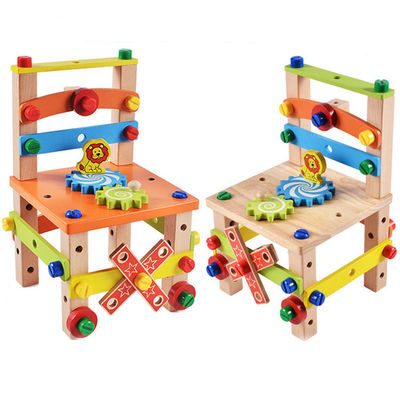 Silla de madera Toy With Water Based Painted de los niños de Montessori