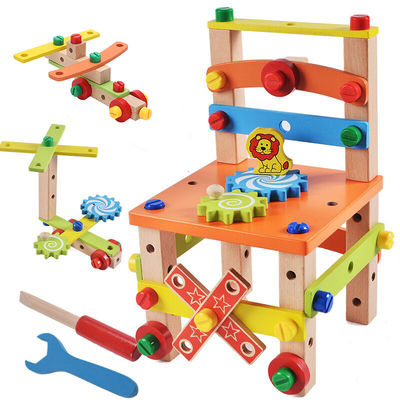 Silla de madera Toy With Water Based Painted de los niños de Montessori