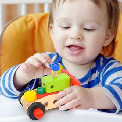 Juguete de madera de la caja de herramientas de la simulación multifuncional del niño del ODM