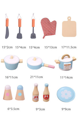 La educación temprana de los niños unisex de madera finge los juguetes de la cocina