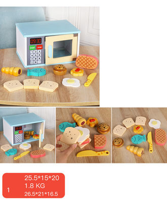 La educación temprana de los niños unisex de madera finge los juguetes de la cocina