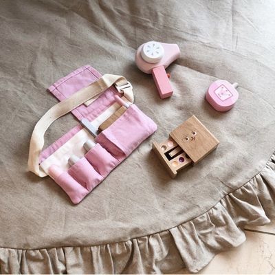 Montessori portátil Toy Set cosmético de madera de los niños ISO9001