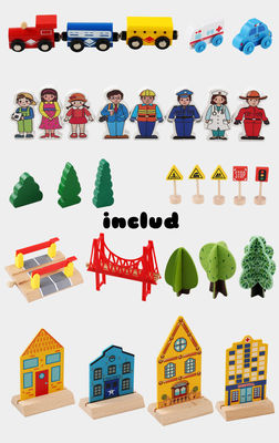 Constructor Wooden Board Game de Mini Wooden 88pcs City Road