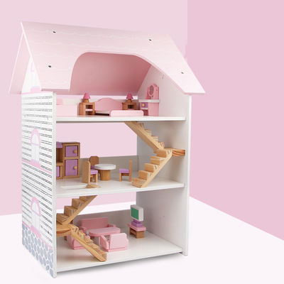 Niños a base de agua de Mini Wooden Simulation House For de la capa