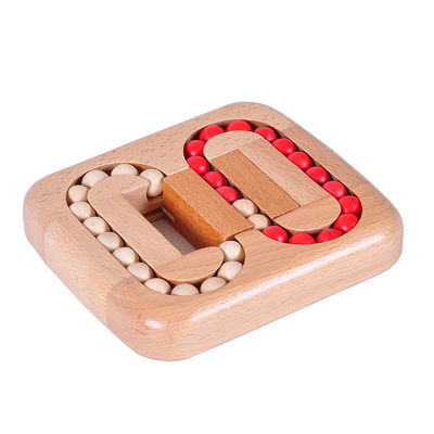 Juego de pelota plano de madera de la haya educativa sin las rebabas
