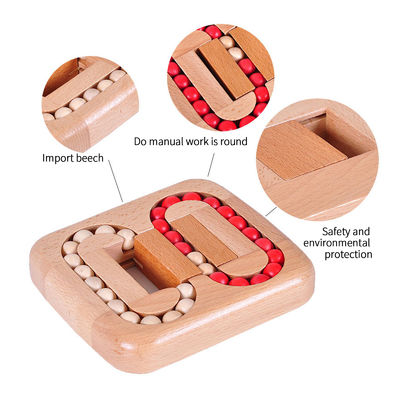Juego de pelota plano de madera de la haya educativa sin las rebabas